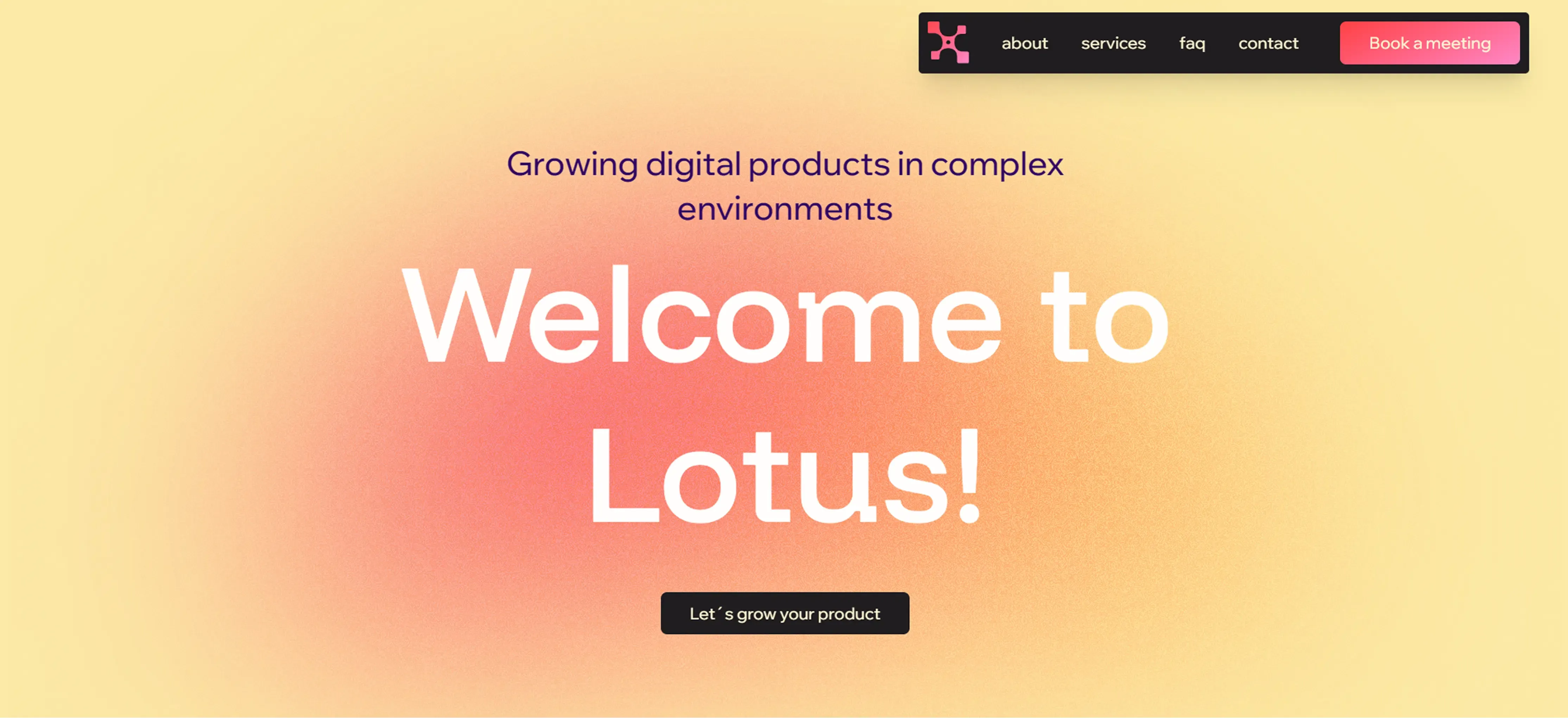 itsLotus: captura 1 del sitio en desktop