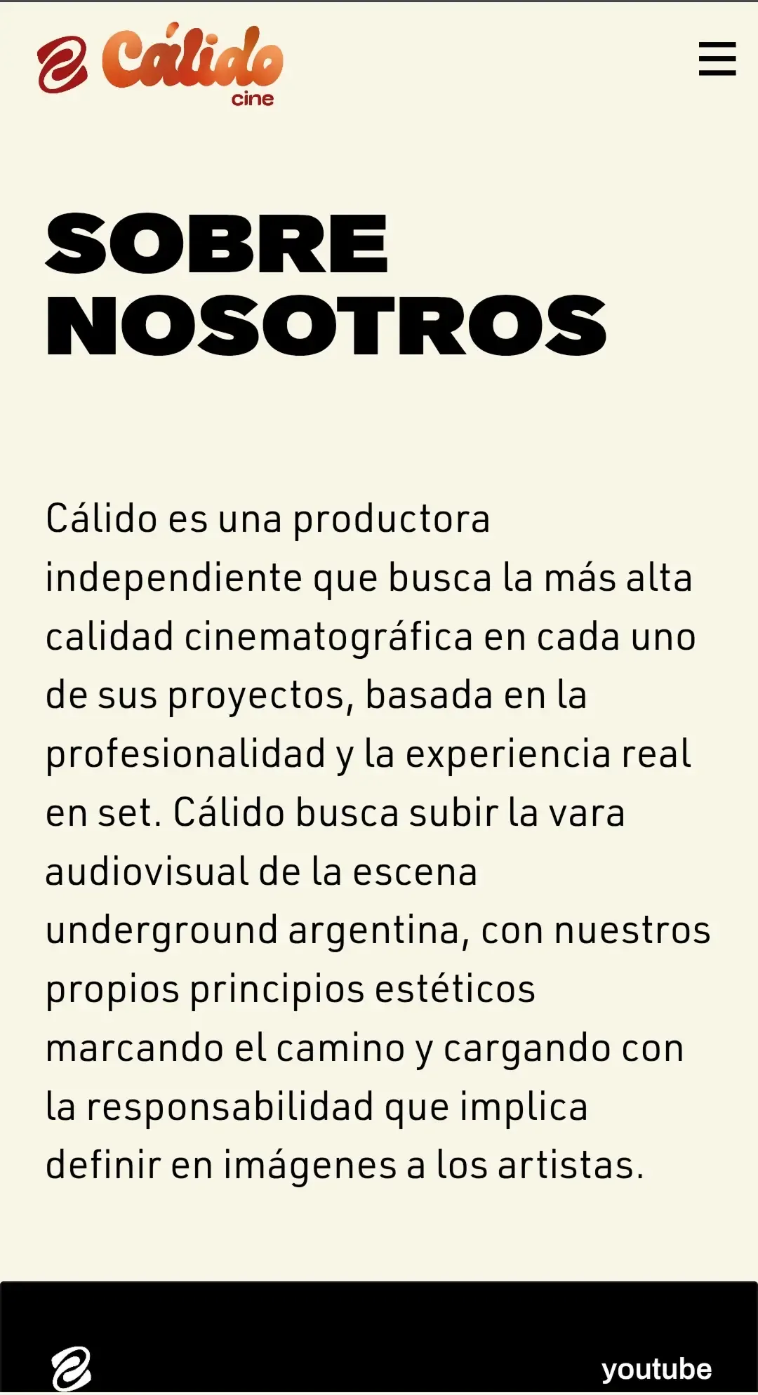 Calido Cine: pantalla mobile 6