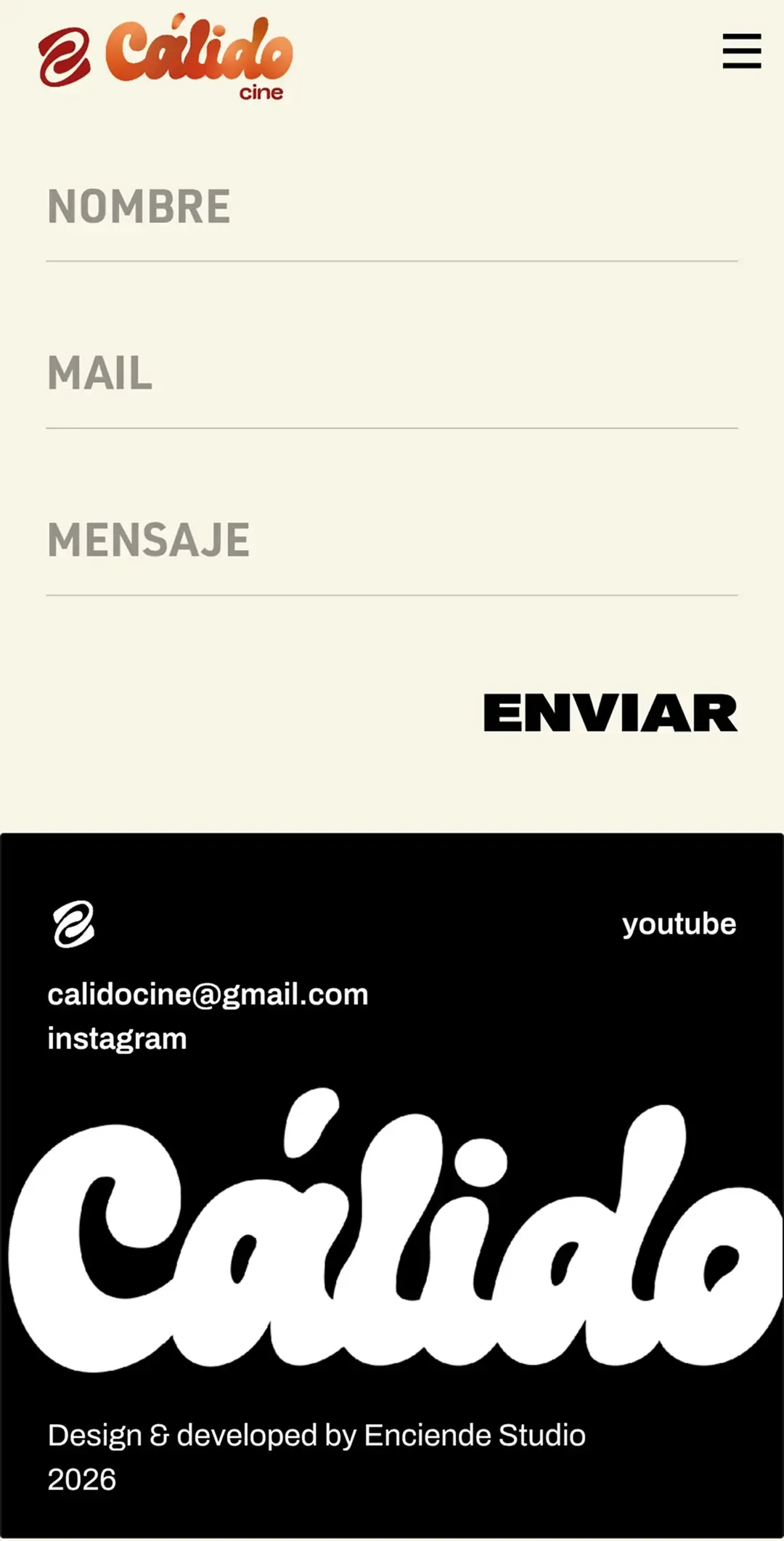 Calido Cine: pantalla mobile 12
